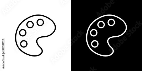 Palette icon symbol concept for graphic design, Website, UI. Svg