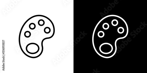 Palette icon symbol concept for graphic design, Website, UI. Svg