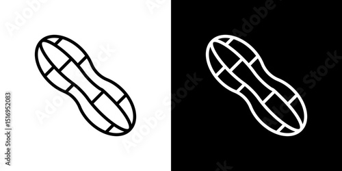 Peanut icon symbol concept for graphic design, Website, UI. Svg