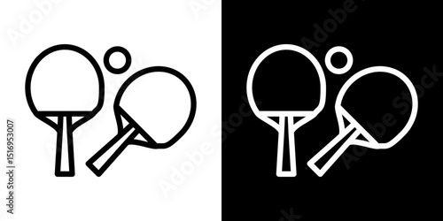 Ping pong icon symbol concept for graphic design, Website, UI. Svg