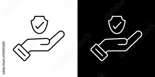 Policyholder icon symbol concept for graphic design, Website, UI. Svg