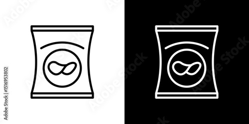 Potato chips icon symbol concept for graphic design, Website, UI. Svg