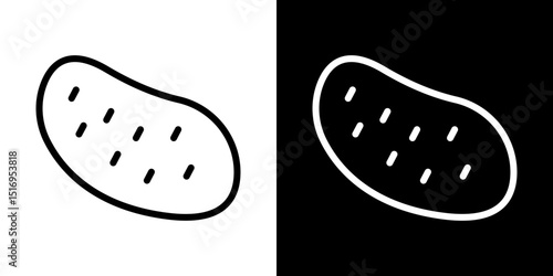 Potato icon symbol concept for graphic design, Website, UI. Svg