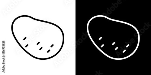 Potato icon symbol concept for graphic design, Website, UI. Svg
