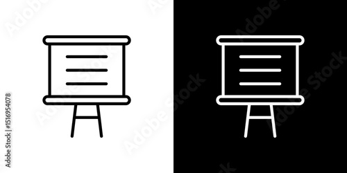 Presentation icon symbol concept for graphic design, Website, UI. Svg