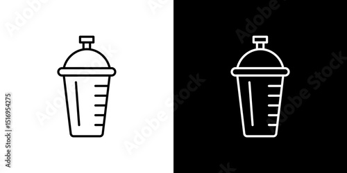 Protein shake icon symbol concept for graphic design, Website, UI. Svg