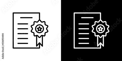 Qualification icon symbol concept for graphic design, Website, UI. Svg
