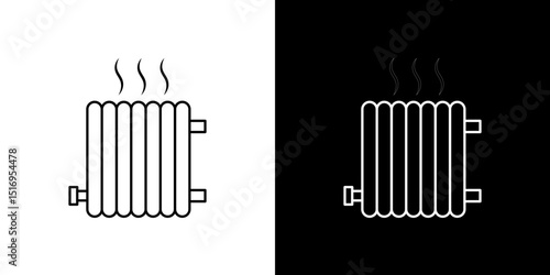 Radiator icon symbol concept for graphic design, Website, UI. Svg