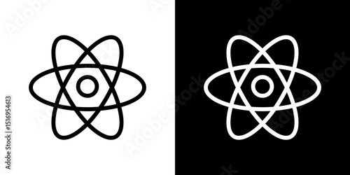 React icon symbol concept for graphic design, Website, UI. Svg