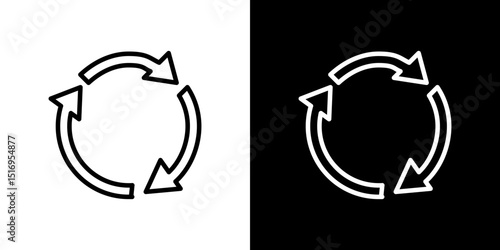 Recycle icon symbol concept for graphic design, Website, UI. Svg