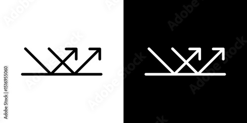 Reflect icon symbol concept for graphic design, Website, UI. Svg