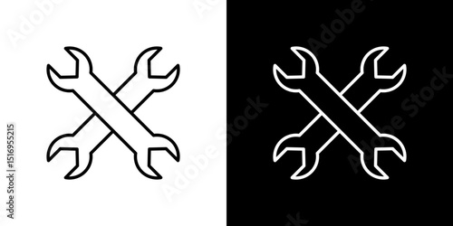 Repair icon symbol concept for graphic design, Website, UI. Svg