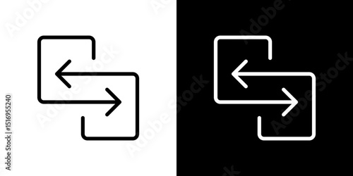 Replace icon symbol concept for graphic design, Website, UI. Svg