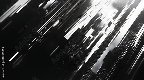 Wallpaper Mural Abstract digital lines and shapes Torontodigital.ca