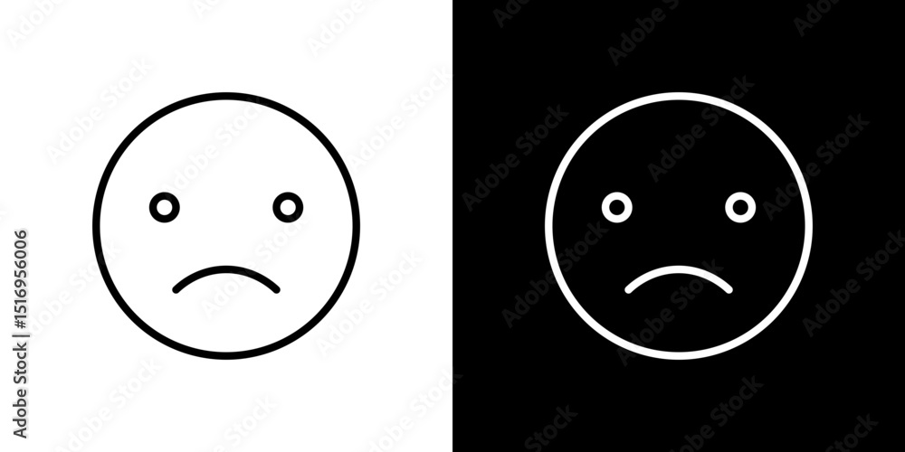 Sad icon symbol concept for graphic design, Website, UI. Svg Sad icon symbol concept for graphic design, Website, UI. Svg