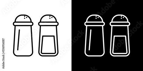 Salt pepper icon symbol concept for graphic design, Website, UI. Svg
