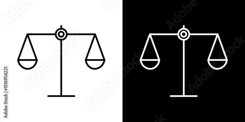 Scales icon symbol concept for graphic design, Website, UI. Svg