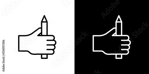 Self expression icon symbol concept for graphic design, Website, UI. Svg