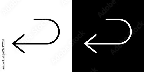 Send back icon symbol concept for graphic design, Website, UI. Svg