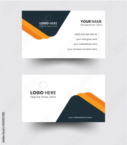Corporate Business Card, Business card design template, Clean professional business card template, visiting card, business card template. 

