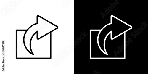 Share icon symbol concept for graphic design, Website, UI. Svg