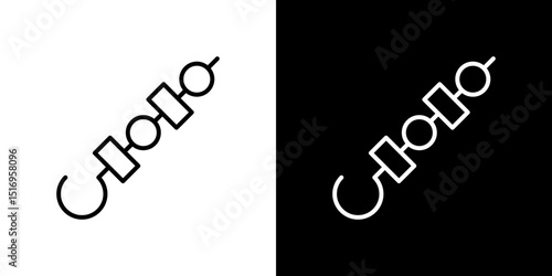 Skewer icon symbol concept for graphic design, Website, UI. Svg