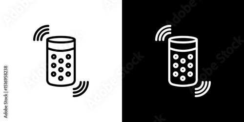 Smart speaker icon symbol concept for graphic design, Website, UI. Svg