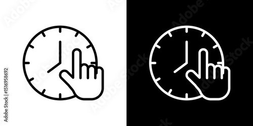 Specify at time icon symbol concept for graphic design, Website, UI. Svg