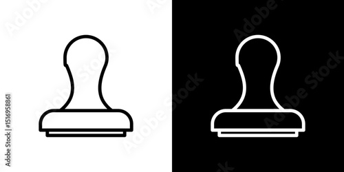 Stamp icon symbol concept for graphic design, Website, UI. Svg