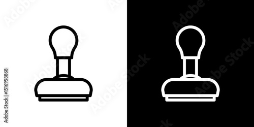 Stamp icon symbol concept for graphic design, Website, UI. Svg