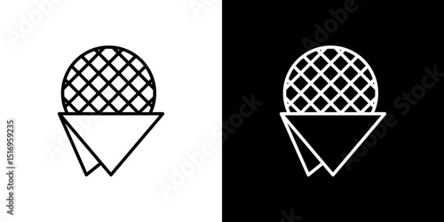 Stroopwafel icon symbol concept for graphic design, Website, UI. Svg