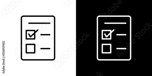 Survey icon symbol concept for graphic design, Website, UI. Svg