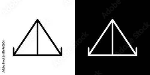Tent icon symbol concept for graphic design, Website, UI. Svg