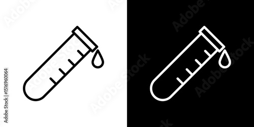 Test tube icon symbol concept for graphic design, Website, UI. Svg