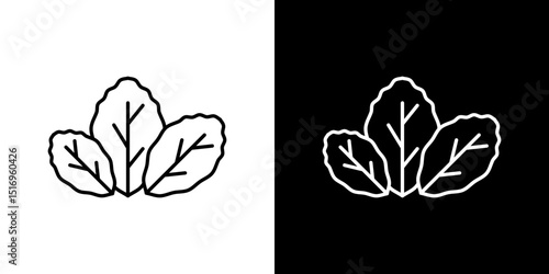 Tobacco leaves icon symbol concept for graphic design, Website, UI. Svg