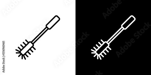 Toilet brush icon symbol concept for graphic design, Website, UI. Svg