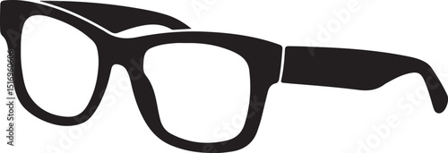 Vector Illustration Of Sunglass Silhouette For Print And Web On White Background