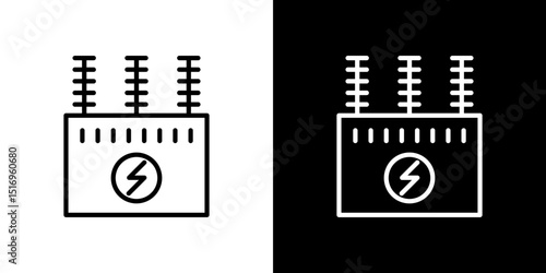 Transformer icon symbol concept for graphic design, Website, UI. Svg