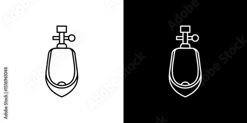 Urinal icon symbol concept for graphic design, Website, UI. Svg