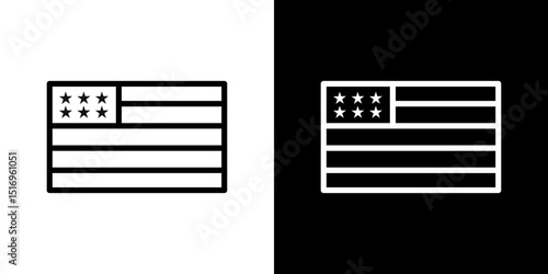 USA flag icon symbol concept for graphic design, Website, UI. Svg