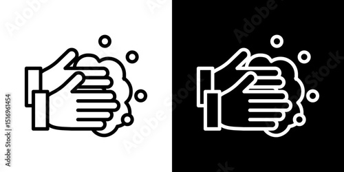 Wash your hands icon symbol concept for graphic design, Website, UI. Svg