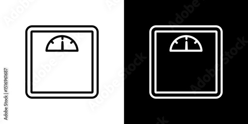 Weight scale icon symbol concept for graphic design, Website, UI. Svg