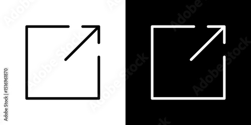 Window Maximize icon symbol concept for graphic design, Website, UI. Svg