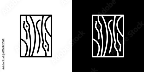 Wood board icon symbol concept for graphic design, Website, UI. Svg