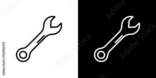 Wrench icon symbol concept for graphic design, Website, UI. Svg