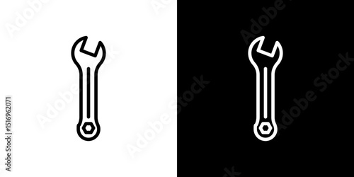 Wrench icon symbol concept for graphic design, Website, UI. Svg