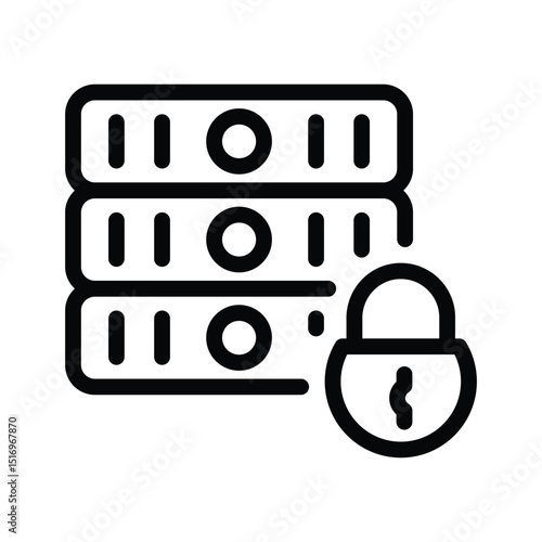 Storage lock icon