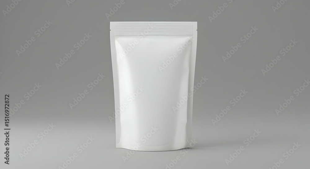 Blank White Stand Up Pouch Packaging Mockup Design Template Blank White Stand Up Pouch Packaging Mockup Design Template