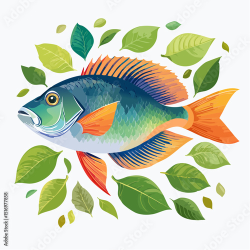 colorful Fish vector 