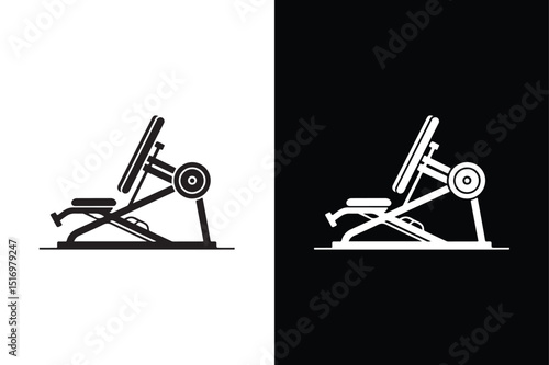 Rowing Machine icon vector on White Background ,Vector Art Illustration on white background.